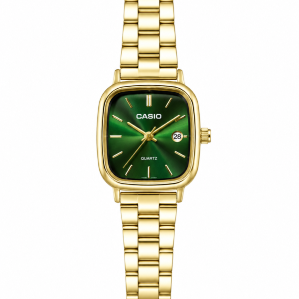 Casio Vintage Square Gold / Green — ДАМСКИ МОДЕЛ